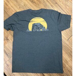 NWT Men's Enrforce Gray Tee with Jeep Truck design on back  Size XL